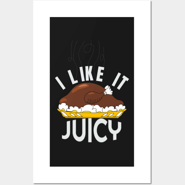 Juicy Turkey Funny day of blessing 2018 Shirt Wall Art by CUTCUE